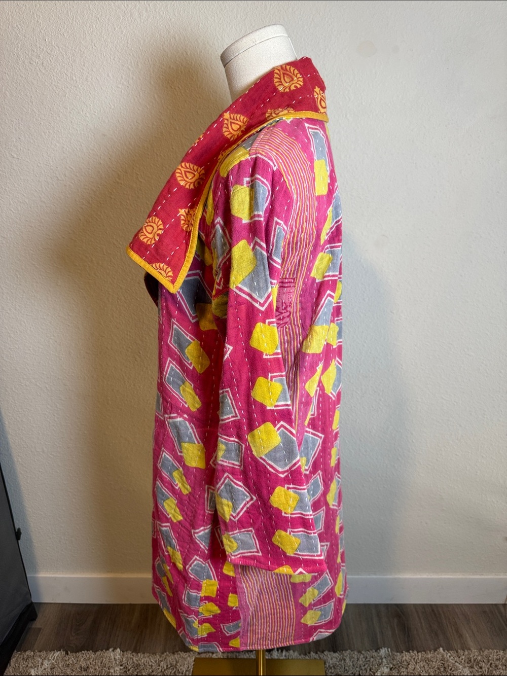 NWOT Boho Kantha Patchwork Jacket size Medium - Picture 3 of 13